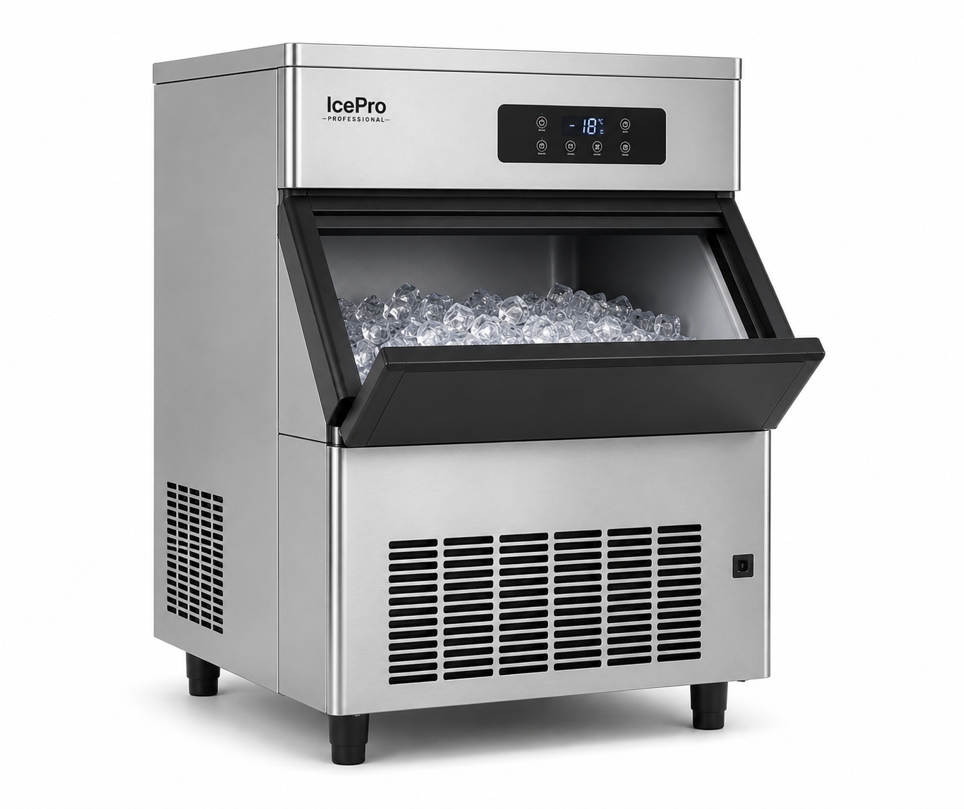 Machine à glaçons professionnelle inox 80 kg / 24h