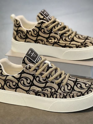 Baskets en Toile à Lacets