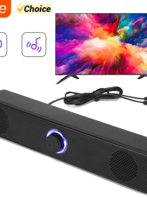 Barre de son filaire et sans fil pour PC et TV